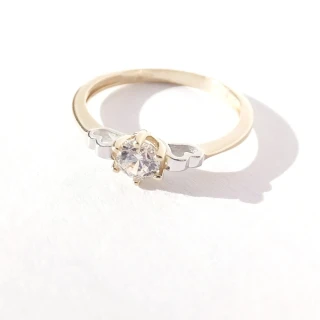 Zlatý prsten, Au 14K 585/1000, váha 1,69 g